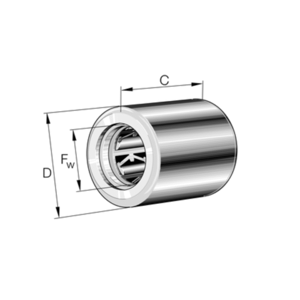 Drawn Cup Roller Clutch With Bearing Arrangement
