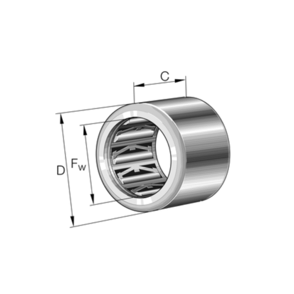 Drawn Cup Roller Clutch Without Bearing Arrangement